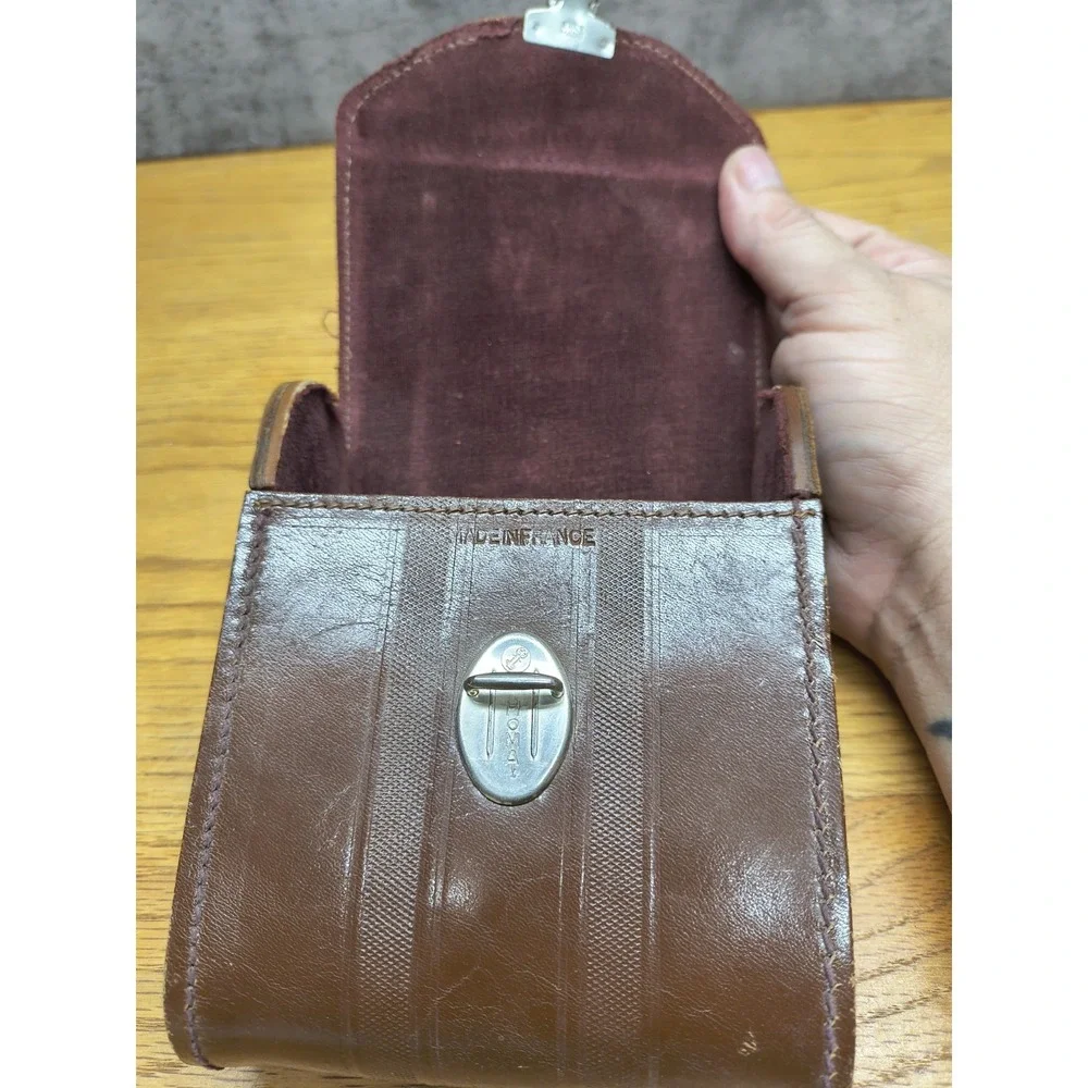 VINTAGE Leather English HOMA Case with carrying strap‎